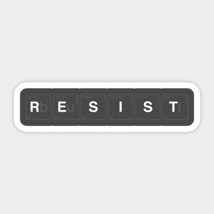 Periodic Table of the Resistance (understated version) Sticker